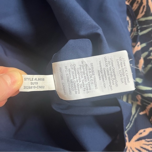 Madewell Floral Ruffle-Sleeve Midi Dress in Oasis Palms Navy size M Boho - Picture 16 of 16